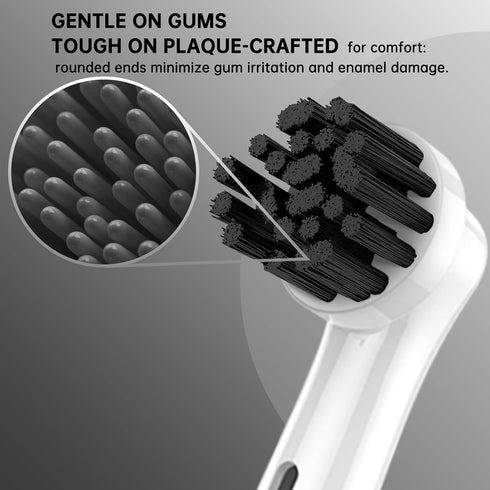 JDHAVMOS 12Pack Replacement Brush Heads with Dust-Protecting Cover, Professional Electric Toothbrush Heads Compatible