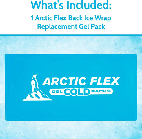 Arctic Flex Gel Replacement Packs - Reusable Gel Ice Packs for Back Ice Brace, Hot and Cold Gel Ice Pack for Injuries,