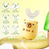 TOPSTLION 360 2-12 Kids U-Shaped Electric Toothbrush for Toddlers, Sonic Ultrasonic Automatic Toothbrush with Soft