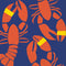IHR Ideal Home Range Cocktail Napkins Disposable 3-Ply Paper Party Supplies, 5" x 5", Lobster Bands,