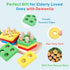 SILAIDESI Set Wooden Bead Sequencing for Seniors, Lacing & Stacking Activities, Memory Games for Elderly, Cognitive Aid
