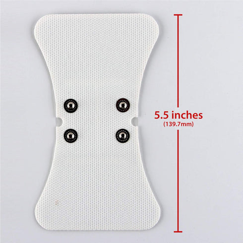 CHOICEMMED 2 Pack Universal Therma Heated TENS Unit Pads - Muscle Stimulator E-stim Electrodes, Reusable Massage Pads
