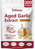 Skiseoy Aged Garlic Extract 9000mg Odorless 2 Years Organic Aged Garlic Supplements with