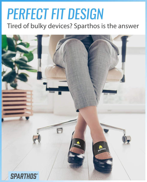 Sparthos Arch Compression Brace - Plantar Fasciitis Support for Foot Pain Relief, Night Splint Inserts for Men and