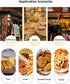 XZJMY 50Pcs Packaging 5.1"x3.9"x11") Bakery Bags,Paper Bread Bags with Clear Front Windo, Tin Tie Tab Lock Kraft Tin