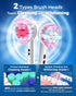Rotating Electric Toothbrush for Adults, 8 Brush Heads (2 Types), 4 Modes, Rechargeable Power, 2 Min Smart Timer