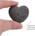 Set, 1.7 Inches, 5 rockcloud Black Lava Rock Stone Heart Shape Pocket Stones Dyed Lava Rocks Aromatherapy Essential Oil