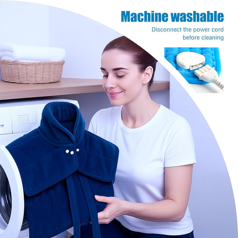 Heating Pad for Neck and Shoulders and Back,Exquisite Gifts for Mom Dad Wife Brother and Sister,Heating Pad for Back