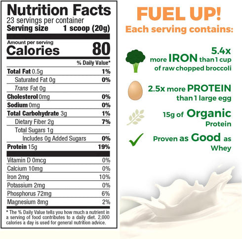 Rice Protein, 16.2 Ounce, Original Unflavored