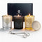 Luxury Soy Candle Gift Set for Women 3 Pack 7oz Crystal Glass