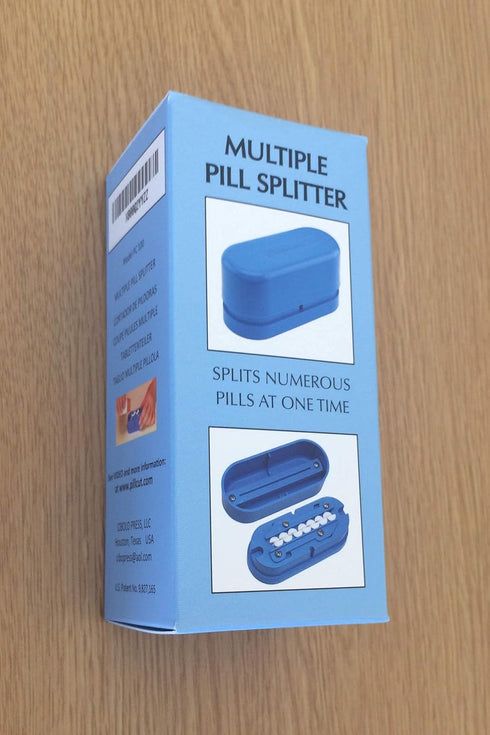 Multiple Pill Splitter, Original Patented Design for Splitting Round or Oblong Pills, US Patent No. 9,827,165