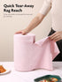 Microfiber Cleaning Cloth Roll -75 Pack, Tear Away Towels, 12" x 12", Reusable Washable Rags (Pink) by Fantasticlean