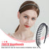 Yeshan Rhinestone and Crystal Headbands for Women with Teeth Comb, Non-slip Hard Plastic Wave Shape, Pack of 4