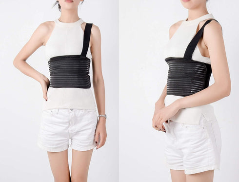 Solmyr Rib Brace for Men and Women, Broken Rib Protector Wrap for Bruised Ribs, Dislocated Ribs, and Pulled Muscle Pain