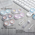 6 Pack Clear Contact Lens Case - Portable Cases with Tweezers, Solution Bottle, Contacts Soak Storage Kit