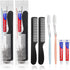 30pcs Disposable Toothbrushes with 10g Toothpaste and 7inch Black Comb, Individually Wrapped for Homeless, Hotel, Airbnb