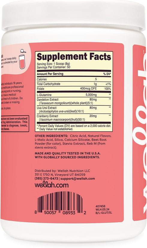 L-Glutamine Strawberry Lemonade Flavored - 50 Servings, 5g L-Glutamine Per Serving