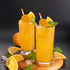 Zyghjort 30 Orange Straws, PCS Orange Striped Paper Straws Disposable Striped Straws Orange and White Paper Drinking