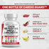 COQ10 200mg, Red Yeast Rice 3000mg, Omega 3 3000mg - Heart Health Support Vitamins for Women and Men, 60 Ct