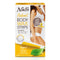 Nad's Body Wax Strips, Natural for All Skin Types, At Home Waxing Kit with 30 Strips & Post Wax Oil