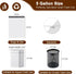 WOWSOLID 5 360 Count 1.2 15-20 4.5-5.5 Gallon Trash Bags Drawstring, Mil Thick Garbage Bags by , Fit Liners Liter, Gal