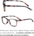 Readerest Blue Light Blocking Glasses, Thin Reflective Lens, Anti-Glare Computer Eyeglasses for Eye Strain Relief, UV