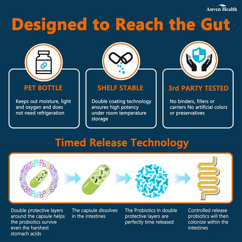 100 Billion Probiotics for Men and Women, 60 Caps - 27 Strains & 5 Organic Prebiotics for Gut & Immune Health