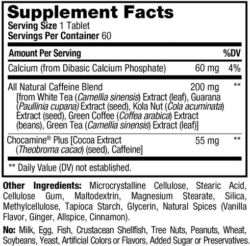 ProLab Advanced Caffeine Tablets, 60-Count