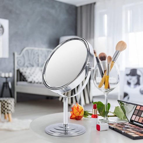 Schliersee 10X Magnifying Makeup Mirror, Double Sided 1X/10X Swivel Table Desk Mirror (8 inch)
