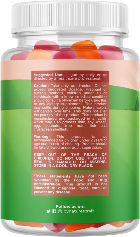 Chewable Vitamin D Gummies for Kids - Delicious Kids Vitamin D 1000 IU Per Serving Gummy Vitamins for Kids and Toddlers Immune Support Plus Muscle Teeth and Bone Health - Gelatin Free Fruit Flavors