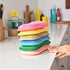 wmm Packaging (6pcs) Multipurpose Kitchen Scrub Sponges, Heavy Duty Cleaning Non-Scratch Scrub Sponge, Reusable