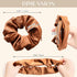 Lolalet 4 PCS Stash Scrunchies with Zipper Pocket, Hidden Pocket Scrunchie for Money, Elastic Hair Ties