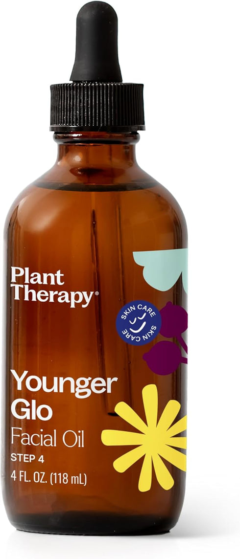 Plant Therapy Younger Glo Carrier Oil Blend, 4 oz Base Oil for Aromatherapy, Essential Oil or Massage