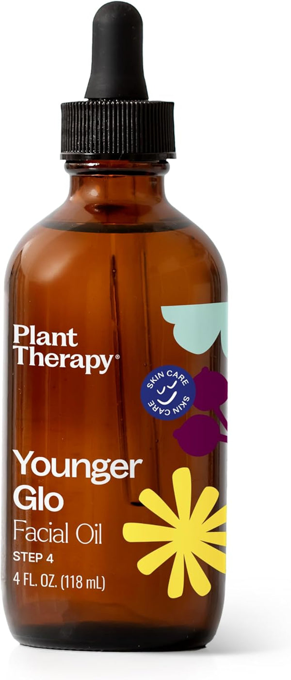 Plant Therapy Younger Glo Carrier Oil Blend, 4 oz Base Oil for Aromatherapy, Essential Oil or Massage