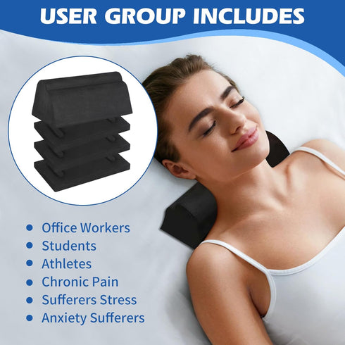 Neck and Shoulder Relaxer, Cervical Traction Device for Cervical Spine Alignment, Neck Stretcher Chiropractic Pillows