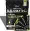 Enhanced Electrolyte Powder Stick Packs (Strawberry Kiwi | 20 Packets) with BCAAs +B-Vitamins for Hydration