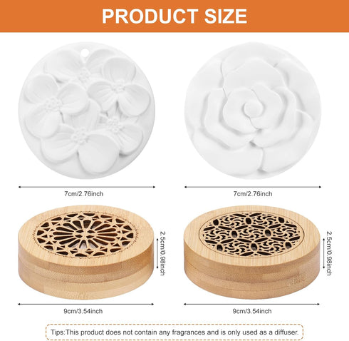 Yimomoyi 2 Pcs Essential Oil Diffuser Stone, Diffuser for Essential Oils Great for Decorating at Home, Office or Car