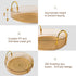 YCIA&DONE 360 Rotating Makeup Organizer - 3 Tiers High Capacity Cosmetic Skincare Perfume Storage for Vanity, Amber Gold