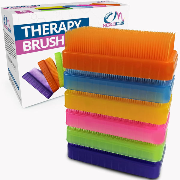 Wilbarger Method Therapy Sensory Brush Occupational & Therapressure Brush for Calming, Stimulating,