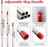 Set 2-Tank Set Spin Mop Handle,Mop Heads Replacements,Scrubber Mop Head and Mop Base Combo Compatible with Ocedar