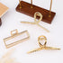 Mehayi 3 PCS Metal Large Claw Clips for Thick Hair, Strong Hold Non-Slip Barrette Jaw Clamp