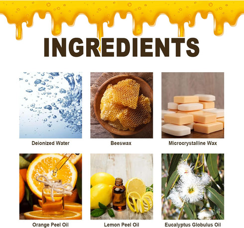 2 PCS Beeswax Furniture Polish - Natural Micro-Molecularized Spray Cleaner for Antique Furniture