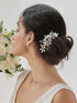 SWEETV Bride Silver Wedding Hair Comb Crystal Hair Accessories with Rhinestone Bridal Hair Clip Sparkly Hair Piece Gem Hair Accessories for Women and Girls