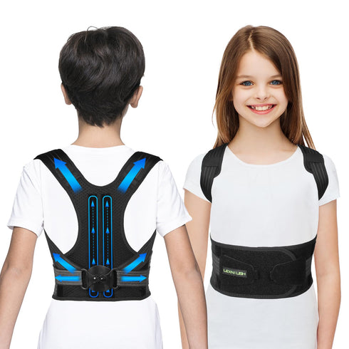 Lexniush Posture Corrector for Kids Teenagers, Updated Adjustable Upper Back Posture Brace