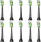 Aoremon Toothbrush Replacement Heads (10 Pcs) for Philips Sonicare Click-on Electric Toothbrush, Black