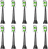 Aoremon Toothbrush Replacement Heads (10 Pcs) for Philips Sonicare Click-on Electric Toothbrush, Black