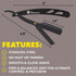 The Beard Club Straight Razor for Men - Premium Cutthroat Razor Kit with 10 Replaceable Blades & Leather Case