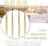 SILVER SPOONS Elegant Disposable Gold Silverware Set, 20 Forks, Gold Flatware Set for Parties, 20 Servings
