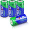 PKCELL CR123A Battery 123A Lithium 4Pack 1500mAh CR17345 3V for Intensity Flashlights, Security Alarm System