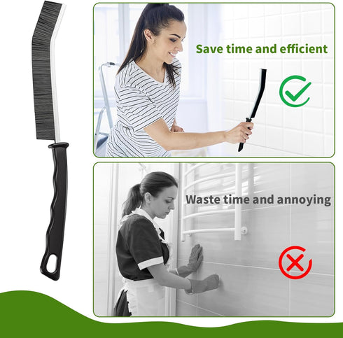 Crevice Cleaning Brush, 8 Pcs Multifunctional Tools, Hard Bristle Brushes for Household Use